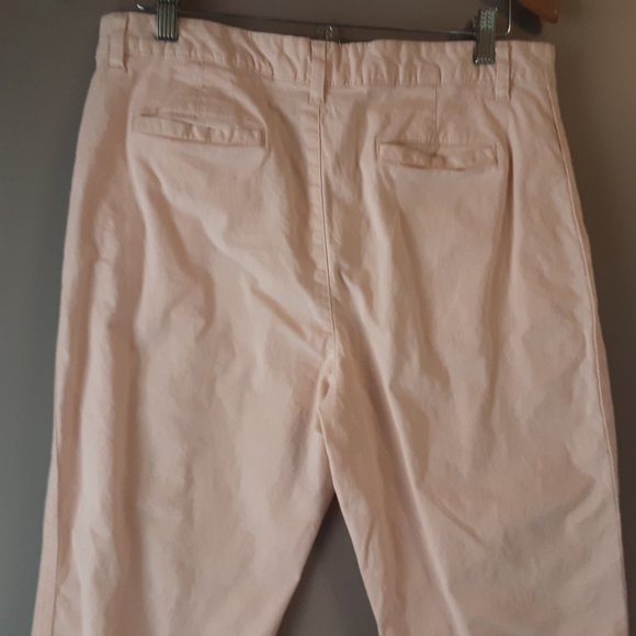 🌞 Joe Fresh Blush Pink Cotton Cropped Pants | 12 - Picture 6 of 12